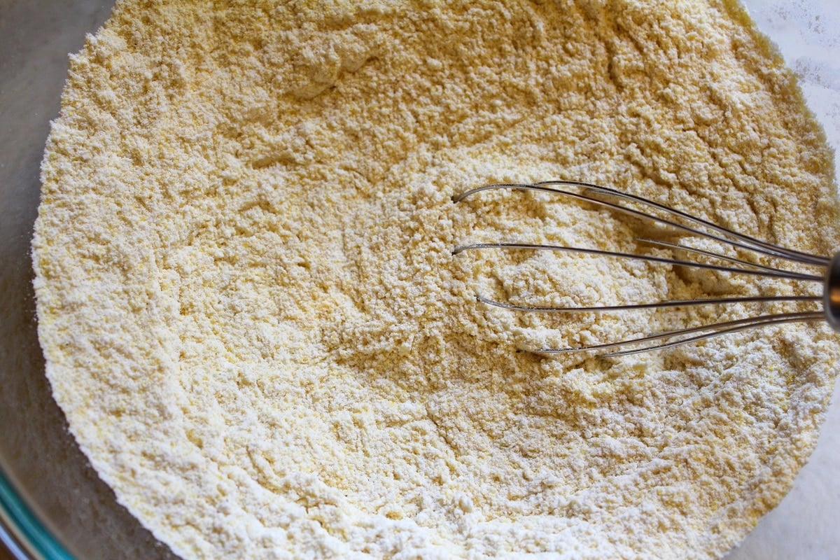 whisking batter ingredients