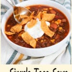 taco soup pinterest image