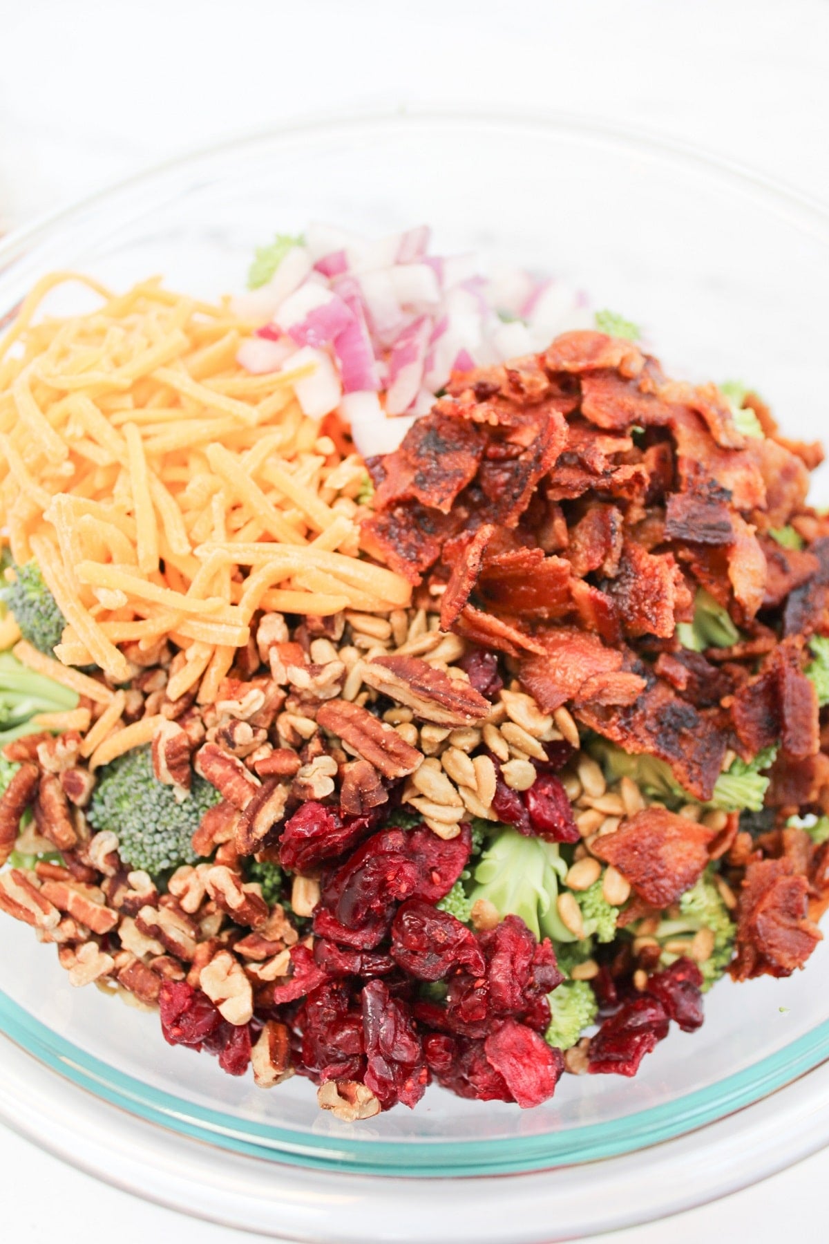 unmixed ingredients in a bowl