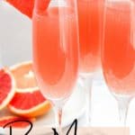 mimosas together on a white table