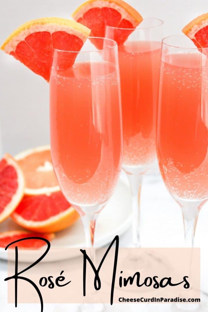 mimosas together on a white table