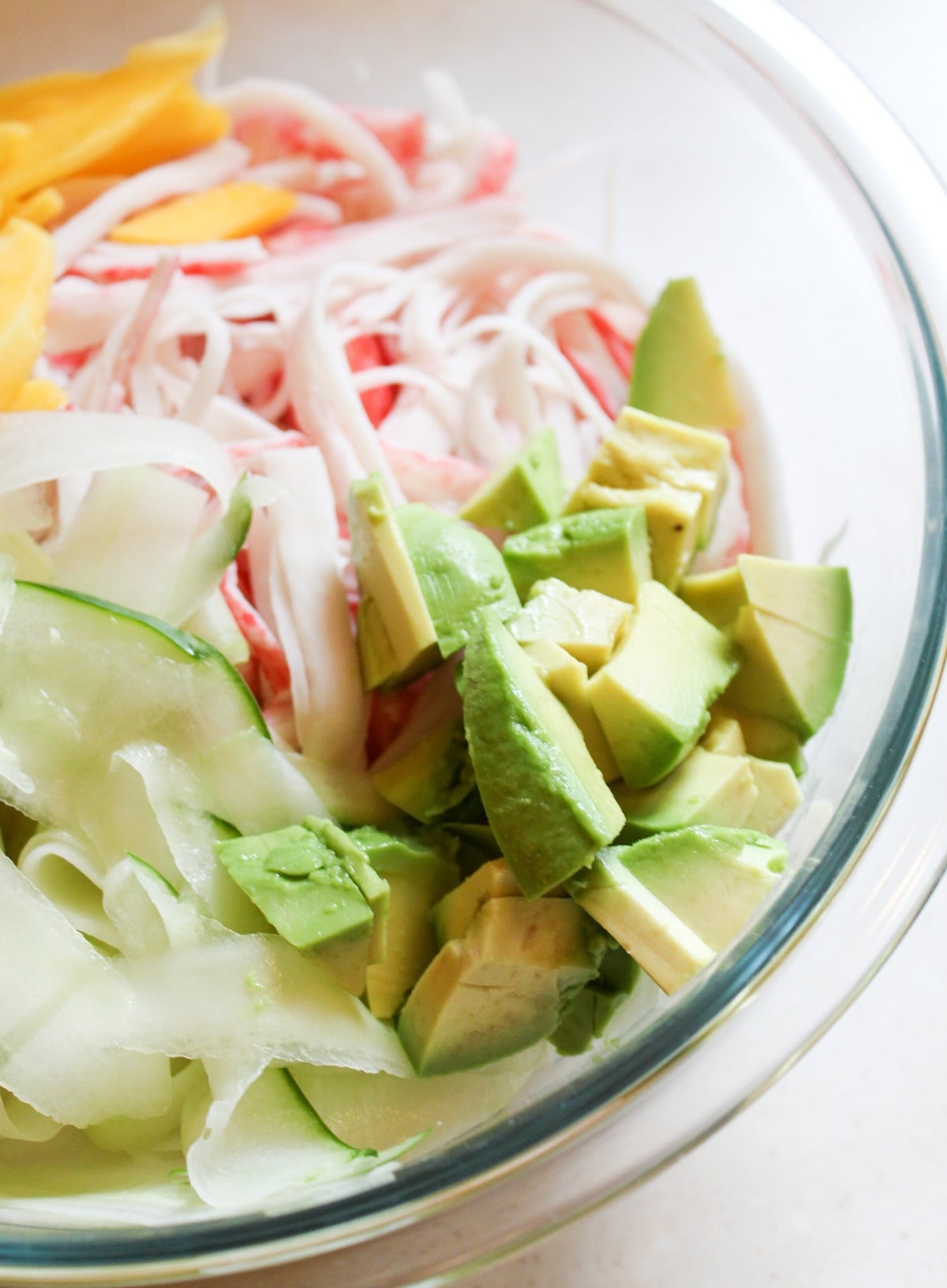 diced avocado in bowl