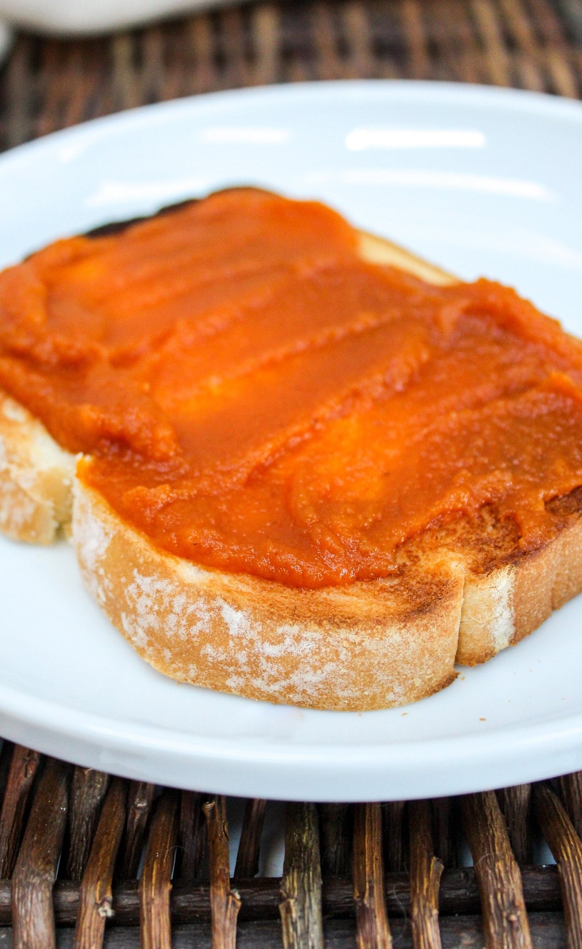 pumpkin butter on toast