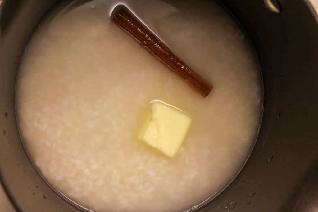 rice with butter and cinnamon