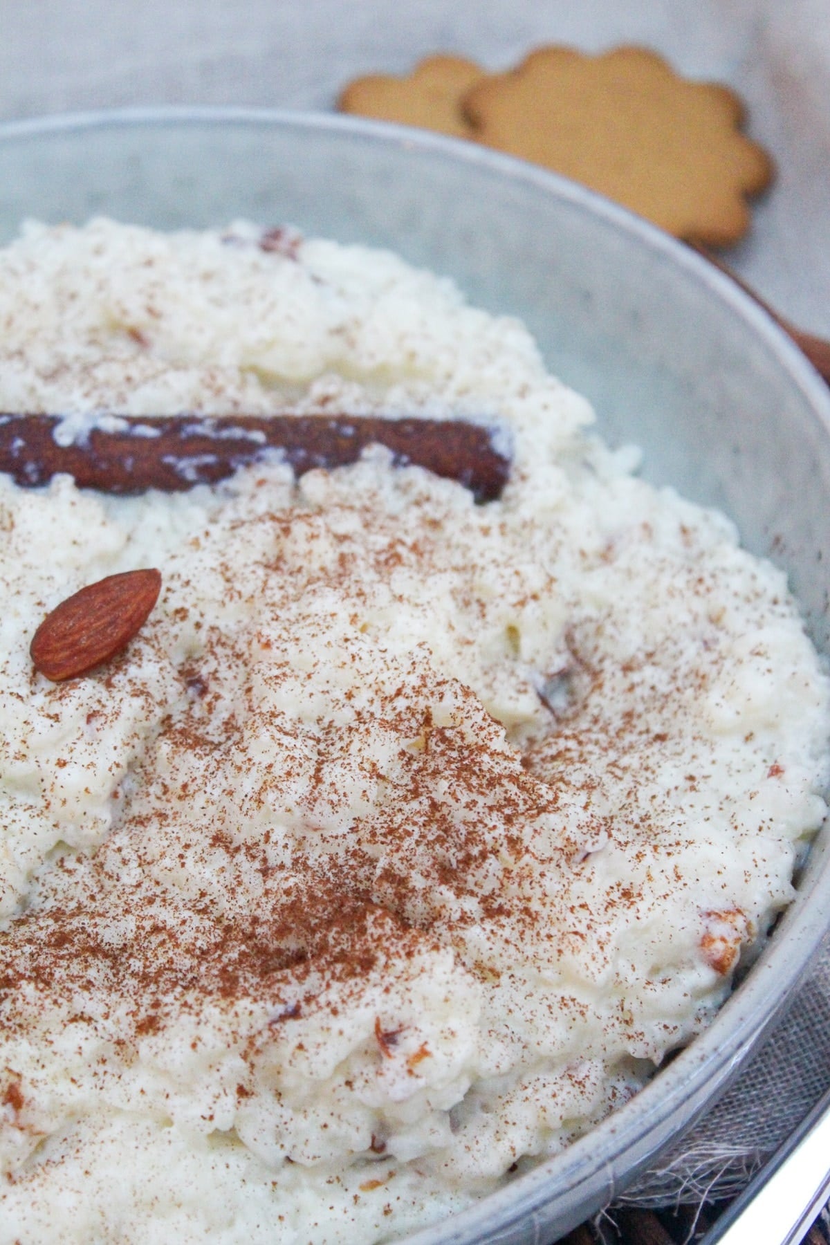 swedish rice pudding in a bowl