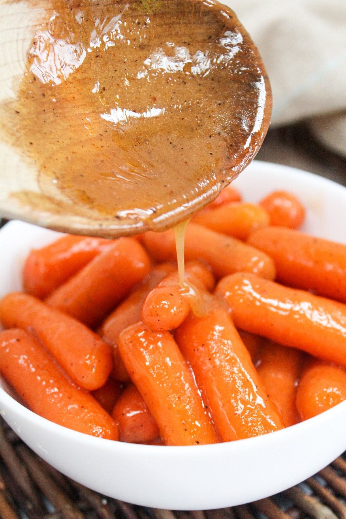 slow cooker brown sugar carrots with brown sugar sauce
