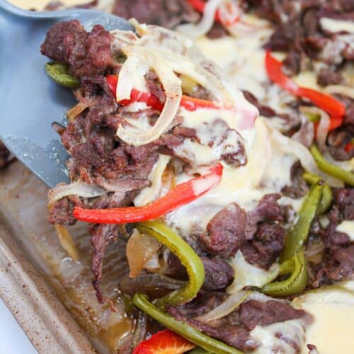 The Ultimate Sheet Pan Philly Cheesesteak Recipe - Easy!